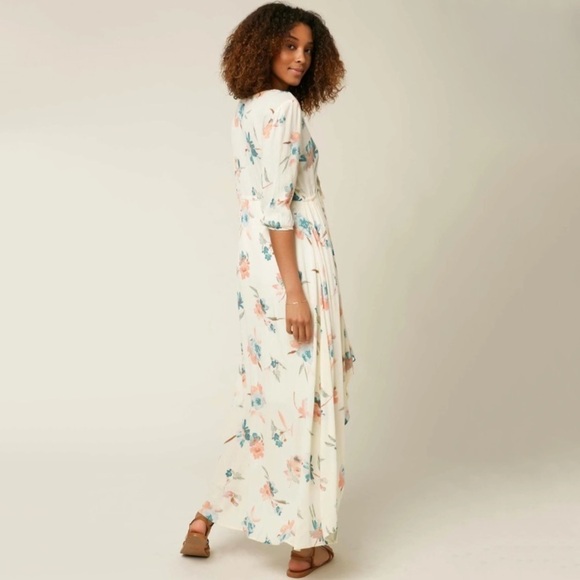 NWT O’Neill Boyce Floral High Low Button Down Maxi Dress - Picture 4 of 9